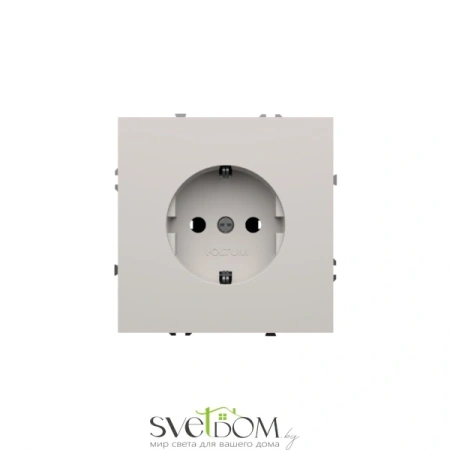 Розетки электрические с заземлением Voltum S70 VLS040102  Voltum VLS040102