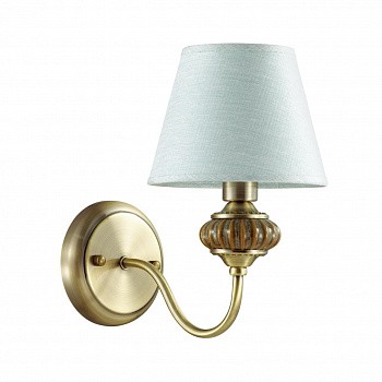 4430/1W CLASSI LN20 110 античная бронза, голубой, керамический декор Бра E14 1*40W 220V MATILDA