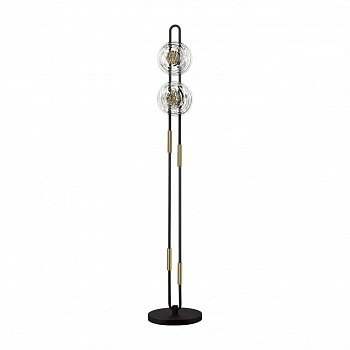 5407/23FL MODERN ODL_EX24 27 черный/золотой/металл/стекло Торшер LED 23W 3000K 1940Лм MAGNET