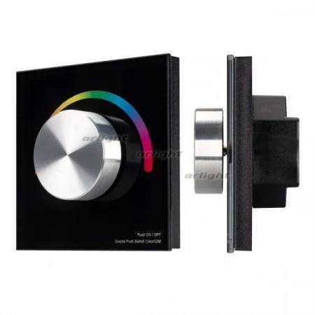 ARLIGHT Панель SMART-P5-RGB-G-IN Black (3V, Rotary, 2.4G) (Arlight, IP20 Пластик, 5 лет)