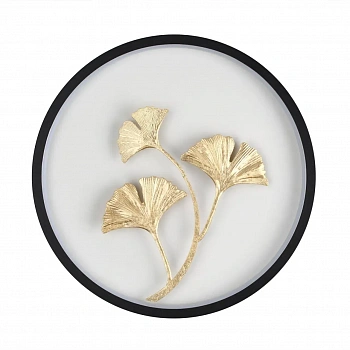 6682/12WL HIGHTECH ODL24 237 Настенный светильник черн/золотое фольгир/металл/акрил IP20 LED 12W 3000K EAST