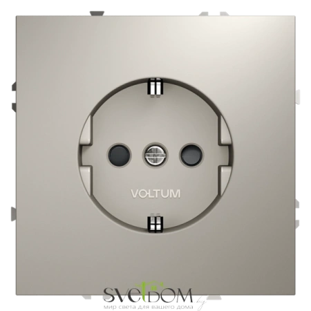 Розетки электрические с заземлением и шторками  Voltum S70 VLS040203  Voltum VLS040203