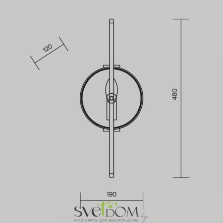 Настенные светильники MOD099WL-01G Maytoni | Svetdom.by