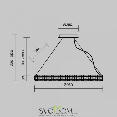 Подвесные светильники Maytoni MOD335PL-L35CH3K от Магазина Svetdom.by