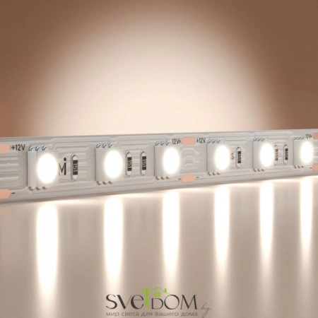 Светодиодная лента Base 12В 5050 14,4Вт/м 6000K 5м IP 20 201185