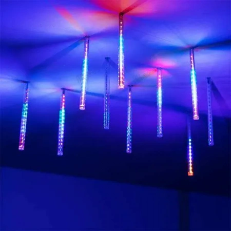 ARLIGHT Светодиодная гирлянда ARD-ICEFALL-CLASSIC-D12-200-10PCS-CLEAR-32LED-LIVE RGB (230V, 10.5W) (Ardecole