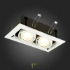 ST250.558.02 Св-к встр. Черный, Белый GU10 2*50W  IP20 L245xW126xH70 220V Без ламп Встраиваемые светильники ST LUCE