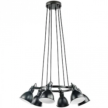 Lightstar 761167 Люстра ACROBATA 6х40W E14 ЧЕРНЫЙ