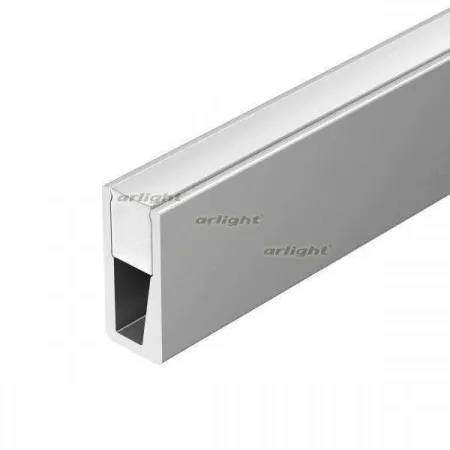 ARLIGHT Профиль с экраном ALU-NANO-6-2000 ANOD+SILICONE (Arlight, Алюминий)