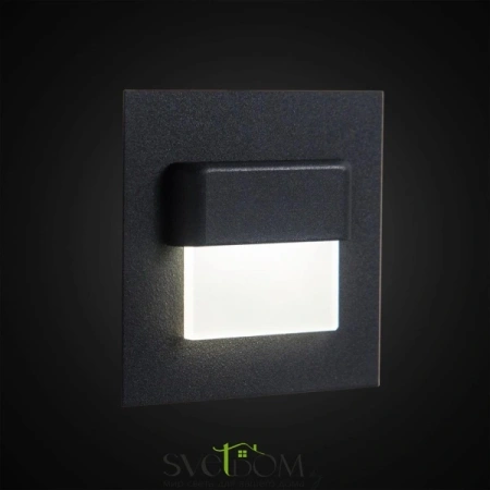 Citilux Скалли CLD006K5 LED Встраиваемый светильник лестничный Чёрный CITILUX