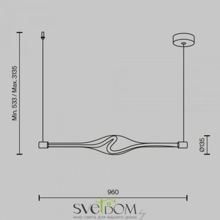 Подвесные светильники Maytoni MOD290PL-L23BS3K от Магазина Svetdom.by