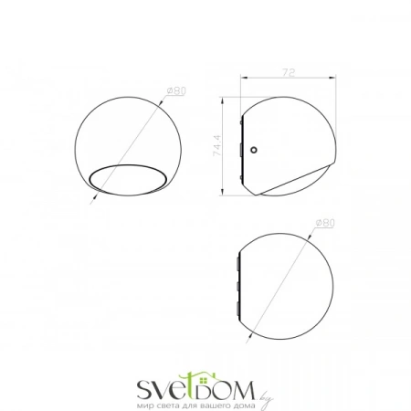 Фото Светильники Maytoni O032WL-L3B3K Светильники Maytoni O032WL-L3B3K от Магазина Svetdom.by