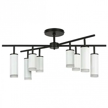 Lightstar LR7283648640 Люстра RULLO 8х50W GU10 ЧЕРНЫЙ/БЕЛЫЙ (571728+214436-4+214486-4+202430-8)