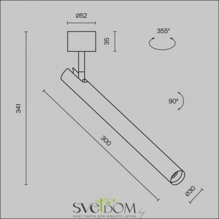 Потолочные светильники Maytoni C141CL-L300-6W3K-B от Магазина Svetdom.by