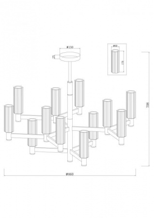 ЛюстрыFR5167PL-12BS Freya | Svetdom.by