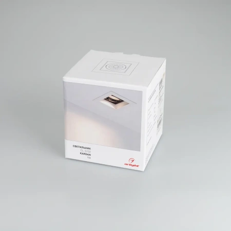 Светильник CL-KARDAN-S102x102-9W Day (WH-BK, 38 deg) Arlight 024125 Arlight
