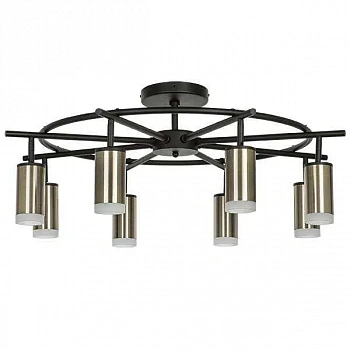 Lightstar LR7183180 Люстра RULLO 8х50W GU10 ЧЕРНЫЙ/БРОНЗА (571718+214431-8+202430-8)
