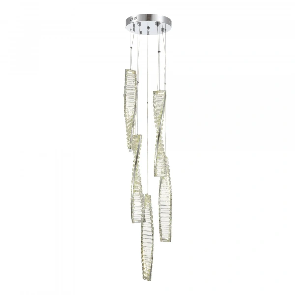 SL6205.103.05 Светильник подвесной ST-Luce Хром/Прозрачный LED 1*55W 4000K ELICA