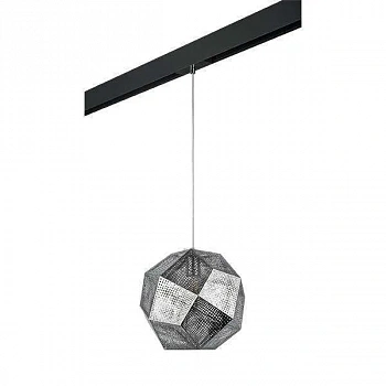 Lightstar PRO724114 Светильник д/1-фазн трека FERMO 1х40W E27 ХРОМ/ЧЕРНЫЙ (724114+595007)