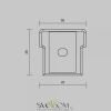 Комплект заглушек (для профиля 26x26) 2 шт., ALM-2626-EC 642060 Maytoni