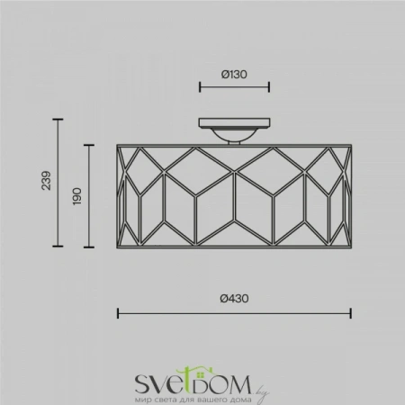 Потолочные светильники Maytoni H223-PL-03-G от Магазина Svetdom.by