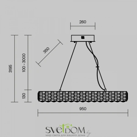 Подвесные светильники Maytoni MOD336PL-L130G3K от Магазина Svetdom.by