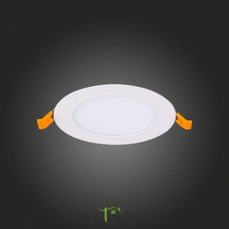 ST209.548.06 Св-к встр. Белый LED 1*6W 4000K 370Lm Ra80 110° IP20 D120xH8 90-265V Встраиваемые светильники ST LUCE