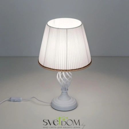 Citilux Вена CL402800 Настольная лампа с абажуром Белая CITILUX