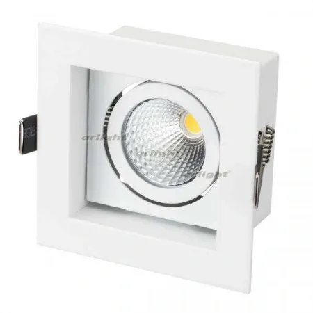 ARLIGHT Светильник CL-KARDAN-S102x102-9W Warm (WH, 38 deg) (Arlight, IP20 Металл, 3 года)