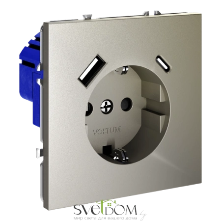 Розетка с USB, A+C Voltum S70 VLS040504  Voltum VLS040504