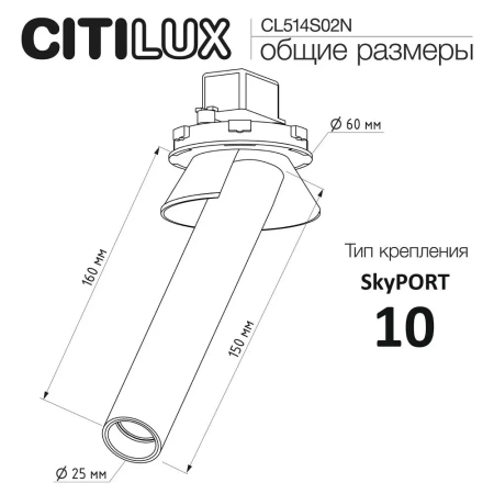 Встраиваемый поворотный спот Citilux STEK CL514S02N LED CITILUX