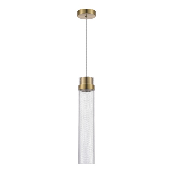 SL6236.303.01 Светильник подвесной ST-Luce Латунь/Прозрачный LED 1*12W 4000K CHAMPAGNE ST LUCE