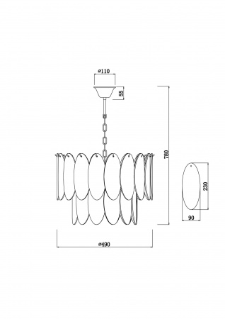 Подвесные светильники Freya FR5189PL-09BS от Магазина Svetdom.by