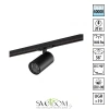 359923 PORT NT26 000 черный Светильник однофазный трехжильный трековый IP20 LED 20W 220-240V 4000К SELENE NOVOTECH