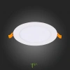 ST209.538.09 Св-к встр. Белый LED 1*9W 3000K 585Lm Ra80 110° IP20 D145xH8 90-265V Встраиваемые светильники ST LUCE