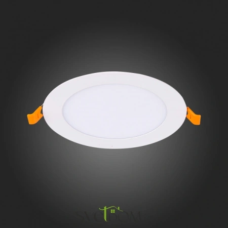 ST209.538.09 Св-к встр. Белый LED 1*9W 3000K 585Lm Ra80 110° IP20 D145xH8 90-265V Встраиваемые светильники ST LUCE
