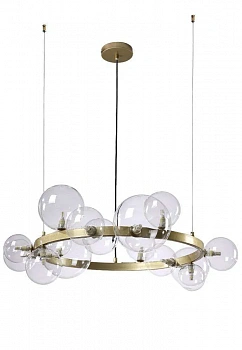 CRYSTAL LUX Люстра AGATA SP15 V2 GOLD/TRANSPARENTE