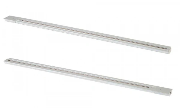 Шинопровод встраиваемый однофазный с питанием и заглушкой Crystal Lux CLT 0.121 01 L1000 WH