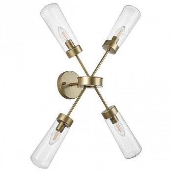 Lightstar 690643 Св-к настенно-потолочн CROTONE 4х40W E14 ШАМПАНЬ/ПРОЗРАЧНЫЙ