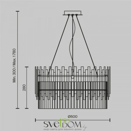 Подвесные светильники Maytoni MOD135PL-06BS от Магазина Svetdom.by