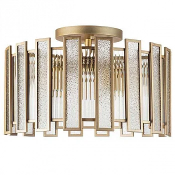 Lightstar 712052 Люстра AGAVE 5х40W E27 ШАМПАНЬ/ПРОЗРАЧНЫЙ