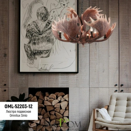 Фото OML-52203-12 Omnilux Люстры подвесныеOML-52203-12 Omnilux | Svetdom.by