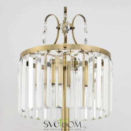 Citilux Инга CL335833 Настольная лампа хрустальная Бронза CITILUX