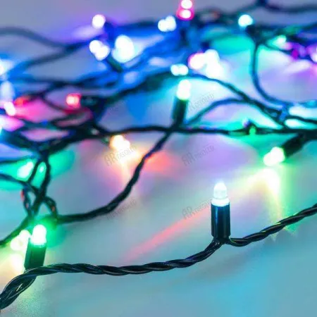 ARLIGHT Светодиодная гирлянда ARD-STRING-CLASSIC-15000-BLACK-100LED-LIVE RGB-SPI (12V, 53W) (Ardecoled, IP65