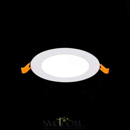 ST209.538.06 Св-к встр. Белый LED 1*6W 3000K 330Lm Ra80 110° IP20 D120xH8 90-265V Встраиваемые светильники ST LUCE