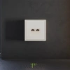 Накладка для розетки компьютерной RJ45+RJ45 Voltum S70 Хлопок VLS001413 Voltum VLS001413