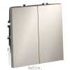 Выключатель двухклавишный Voltum S70 VLS020103  Voltum VLS020103
