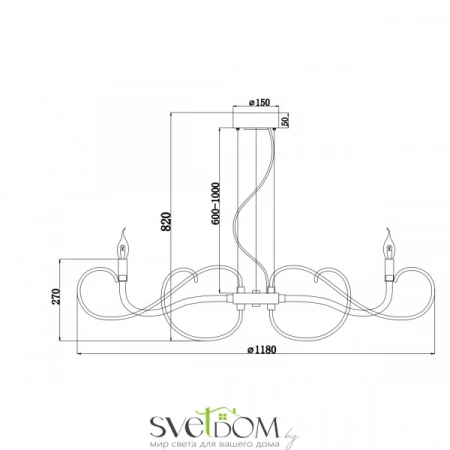 ЛюстрыMOD051PL-09TR Maytoni | Svetdom.by