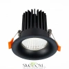 ST703.448.10 Св-к встр. Черный LED 1*10W 4000K 900Lm Ra>90 38° IP20 D85xH75 170-240V Встраиваемые светильники ST LUCE
