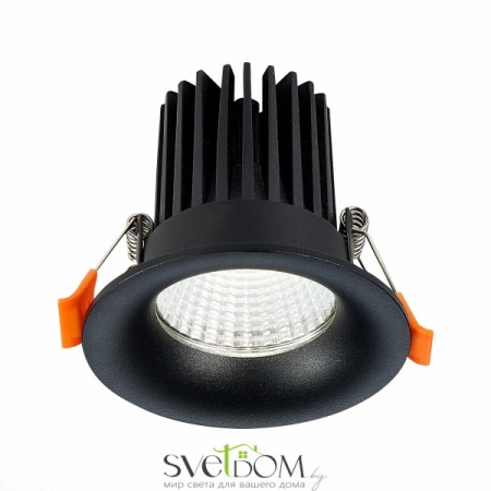 ST703.448.10 Св-к встр. Черный LED 1*10W 4000K 900Lm Ra>90 38° IP20 D85xH75 170-240V Встраиваемые светильники ST LUCE